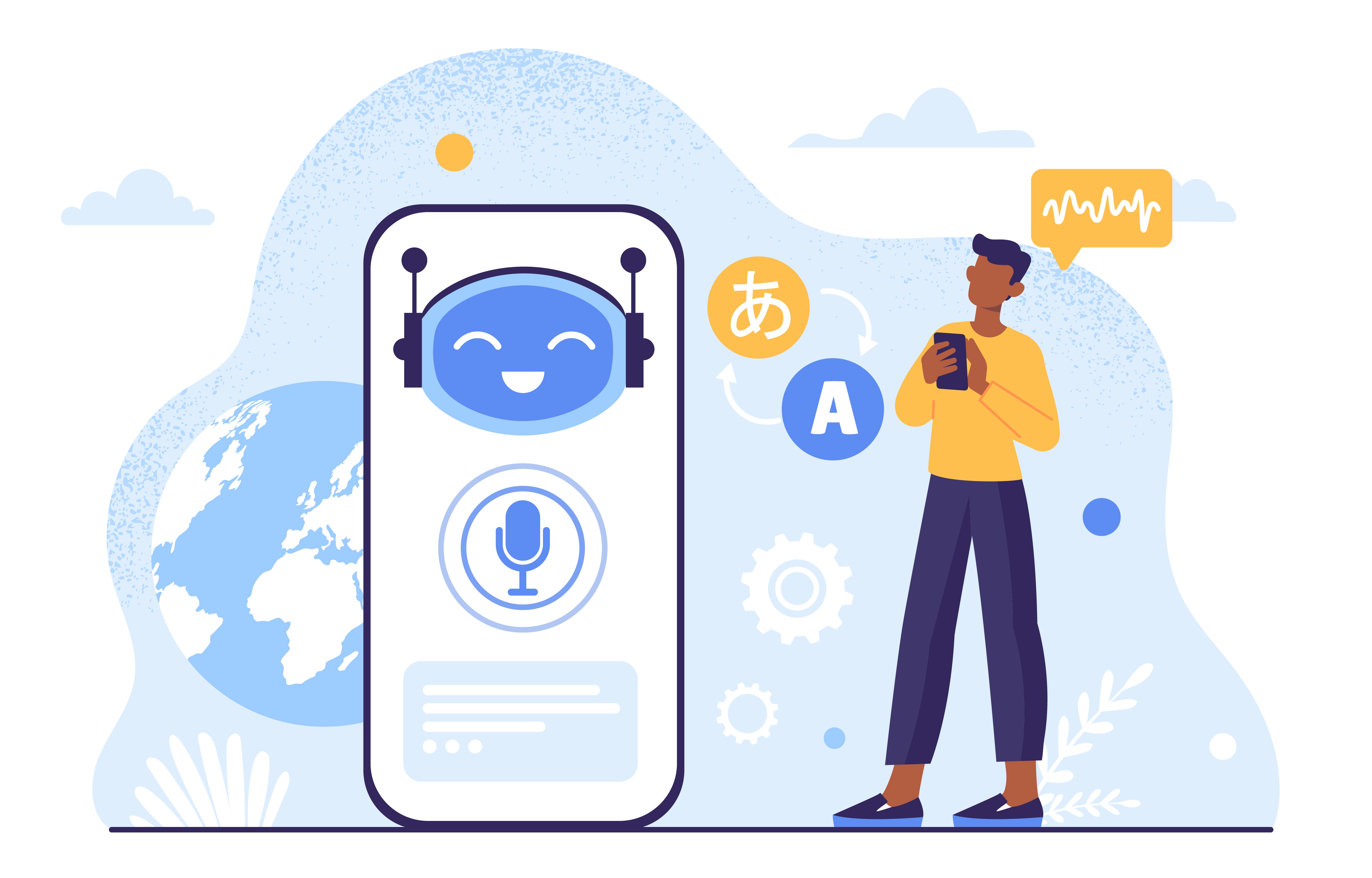 Voice-first technology graphic
